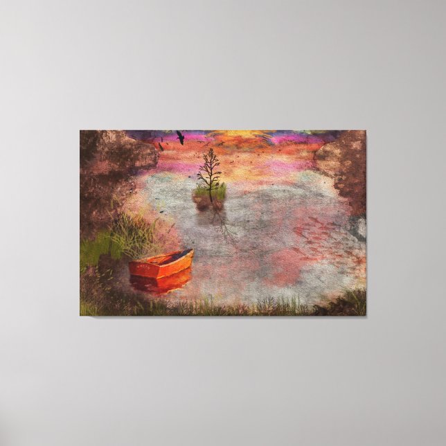 Impressão Em Tela Tarde Verão na véspera de Lambshire (Frente)