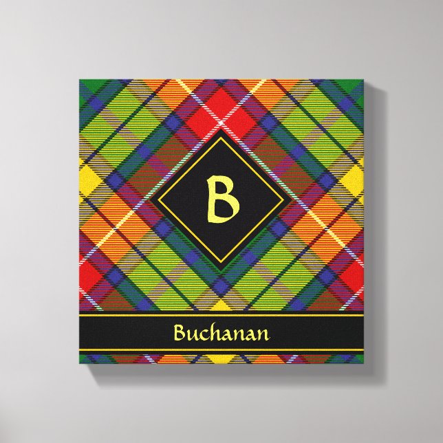 Impressão Em Tela Tartan do Clã Buchanan (Frente)