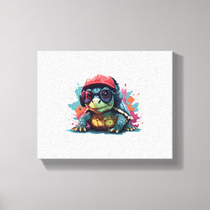 Impressão Em Tela tartaruga arte animal eu legal tartaruga fofa