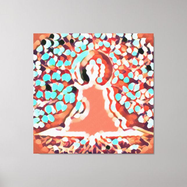 Impressão Em Tela Tat Tvam Asi | Red Aura, Buda (Frente)