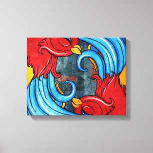 Impressão Em Tela Tatuagem Birds