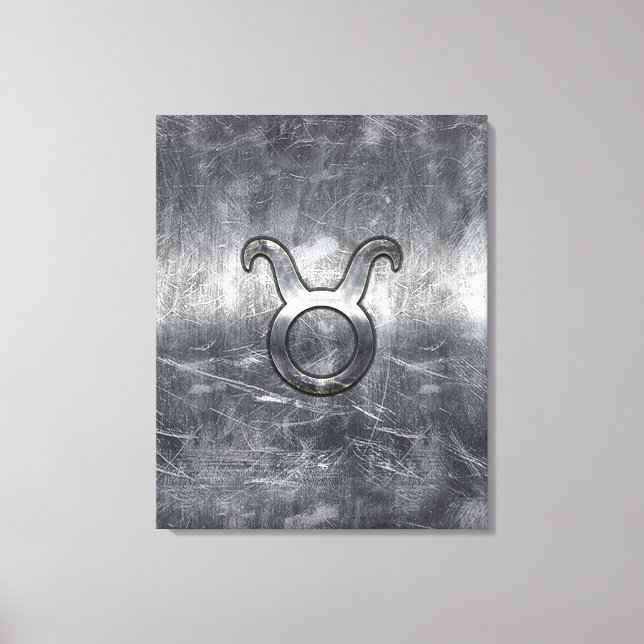 Impressão Em Tela Taurus Zodiac - Sinal em Estilo de Vestido Grunge (Frente)