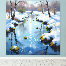 Impressão Em Tela Tauwetter am Meadow Brook 