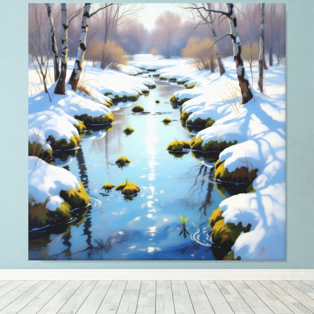 Impressão Em Tela Tauwetter am Meadow Brook  (Insitu(piso de madeira))