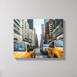 Impressão Em Tela Táxis de táxi amarelos de New York