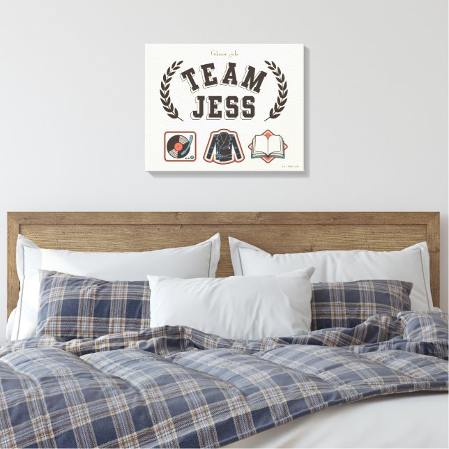 Impressão Em Tela Team Jess Gilmore Girls Design (Insitu(Quarto))