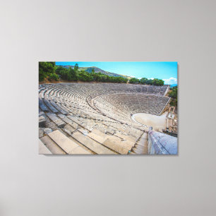 Impressão Em Tela teatro antigo em Epidaurus, Argolis, Grécia