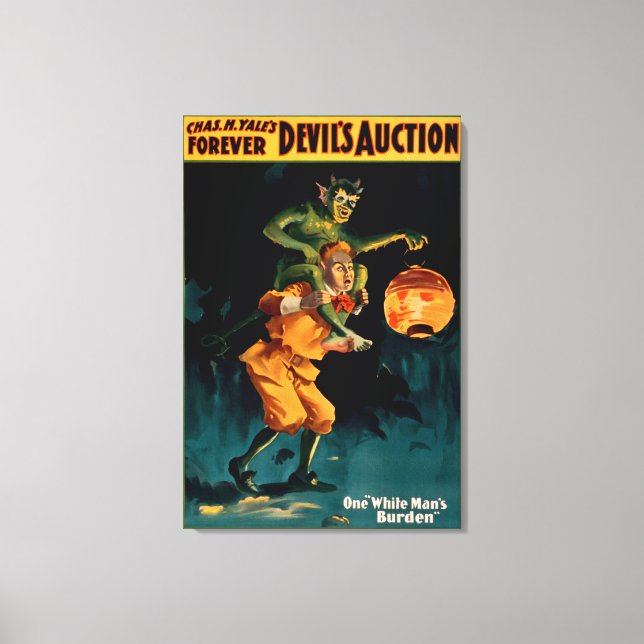 Impressão Em Tela Teatro de Ônibus do Homem Branco do Diabo (Frente)