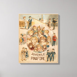 Impressão Em Tela Teatro juvenil do Pinafore da New York de Haverly