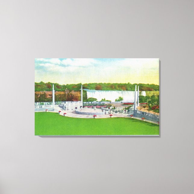 Impressão Em Tela Teatro Oakes Garden Visão de Quedas Americanas (Frente)