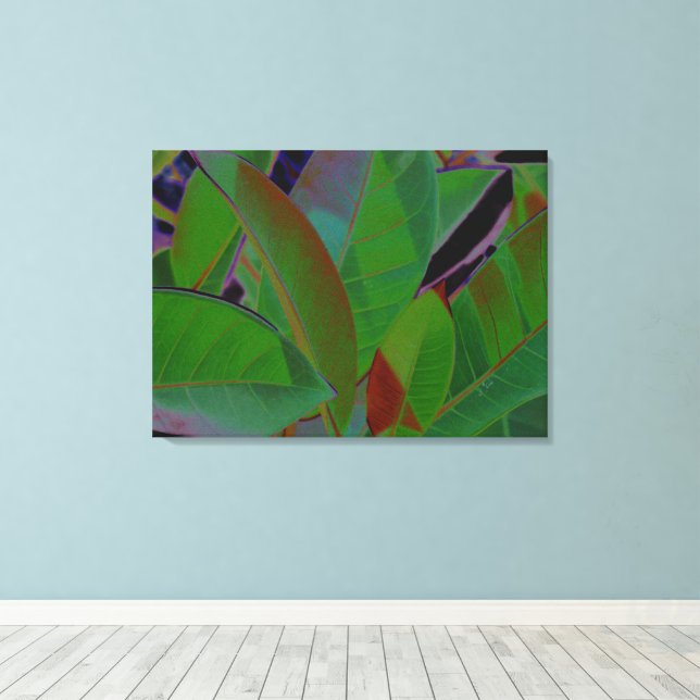 Impressão Em Tela Tecido Tropical Retroativa (Insitu(piso de madeira))
