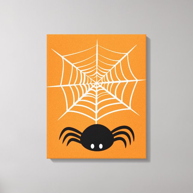 Impressão Em Tela Teia de aranha de Halloween (Frente)