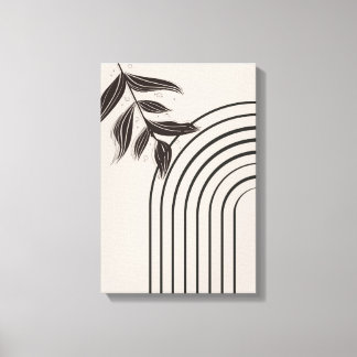 Impressão Em Tela Tela Arco-Íris Boho Minimalista