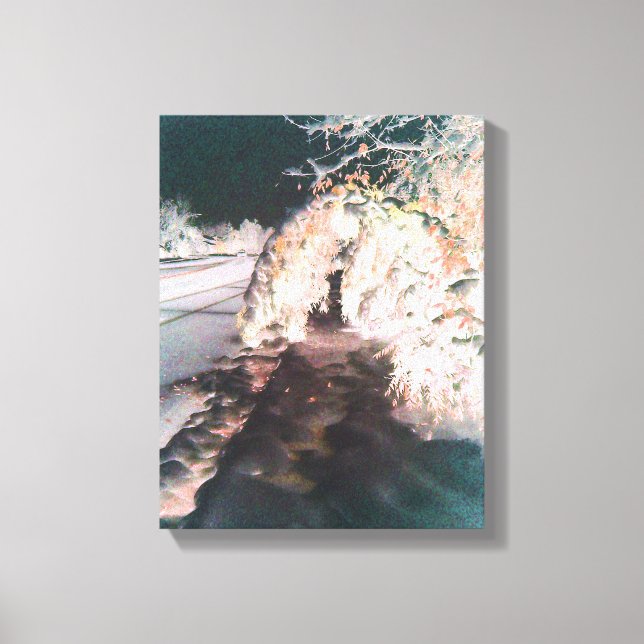 Impressão Em Tela Tela de Arte Bela Brilhada de Fada Laranja (Frente)