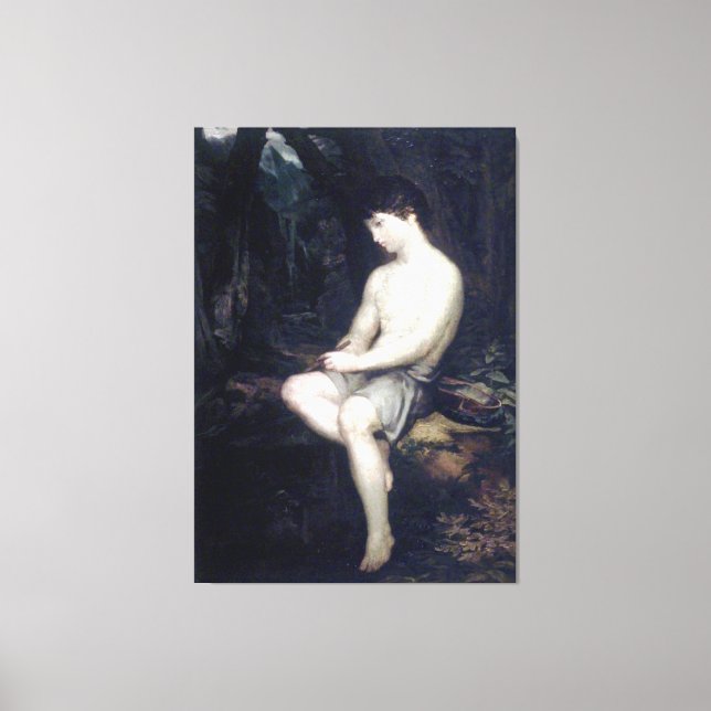 Impressão Em Tela Tela de arte fina do Shepherd Boy italiano (Frente)