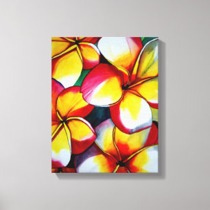 Impressão Em Tela Tela de arte Frangipani Rosa por Sacha Grossel Art
