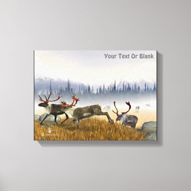 Impressão Em Tela Tela De Caçadores Na Tela Mist (Cariou) (Frente)