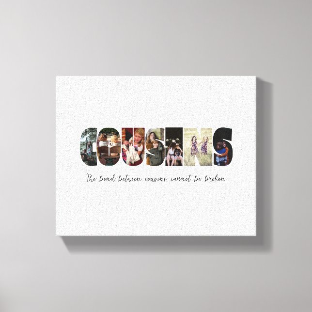 Impressão Em Tela Tela de Colagem de Fotos do Primo (Frente)