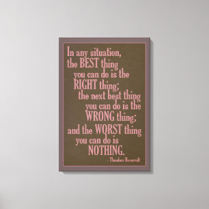 Impressão Em Tela Tela de desenho de citação "Faça alguma coisa" mot