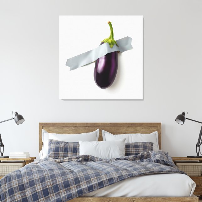 Impressão Em Tela Tela de EggPlant com fita adesiva (Insitu(Quarto))