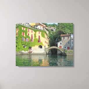 Impressão Em Tela Tela de exibição do Lago Como Nesso