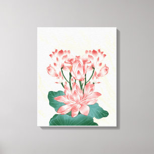 Impressão Em Tela Tela de Flor Aestética Cor-de-Rosa Castanho
