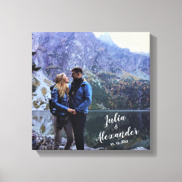 Impressão Em Tela tela de foto de família com nomes