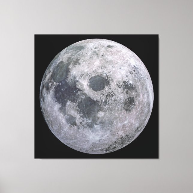 Impressão Em Tela Tela de Fotografia Personalizada da LUA COMPLETA (Frente)