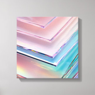 Impressão Em Tela Tela de Fundo Pastel Holográfico