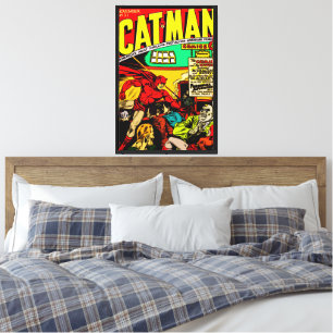 Impressão Em Tela Tela de Histórias em quadrinhos CAT-MAN de 1940