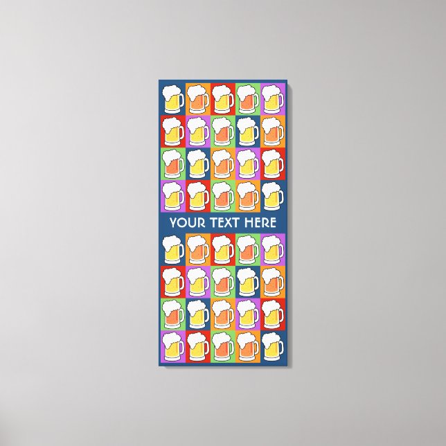 Impressão Em Tela Tela de impressão personalizada BEER Pop Art (Frente)