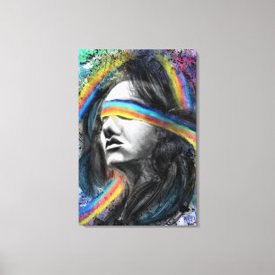 Impressão Em Tela Tela de Impressão Sonho Arco-íris - Pintura