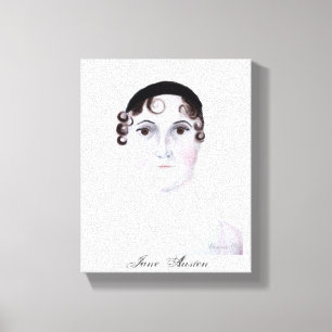 Impressão Em Tela Tela de Jane Austen a partir de aquarela original.