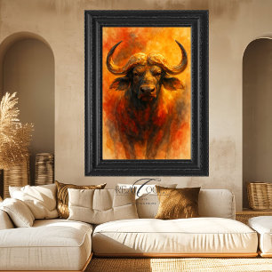 Impressão Em Tela Tela de Pintura Arte de Parede Búfalo do Cabo Áfri