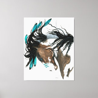 Impressão Em Tela Tela de pintura de pintura de cavalo majestoso imp