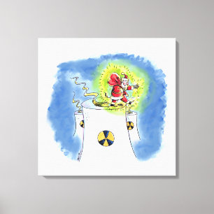 Impressão Em Tela Tela de tela do Papai Noel Nuk