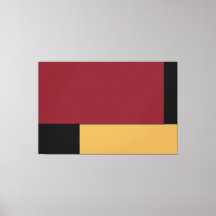 Tela Enrolada com Design Abstrato Moderno