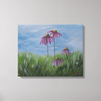 Impressão Em Tela Tela Enrolada Desejos de Coneflower
