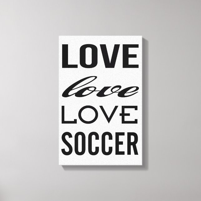 Impressão Em Tela Tela Enrolada Galeria de Amor ao Futebol (Frente)