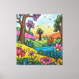 Impressão Em Tela Tela Envolvida Premium Personalizada (101,6 cm x 1