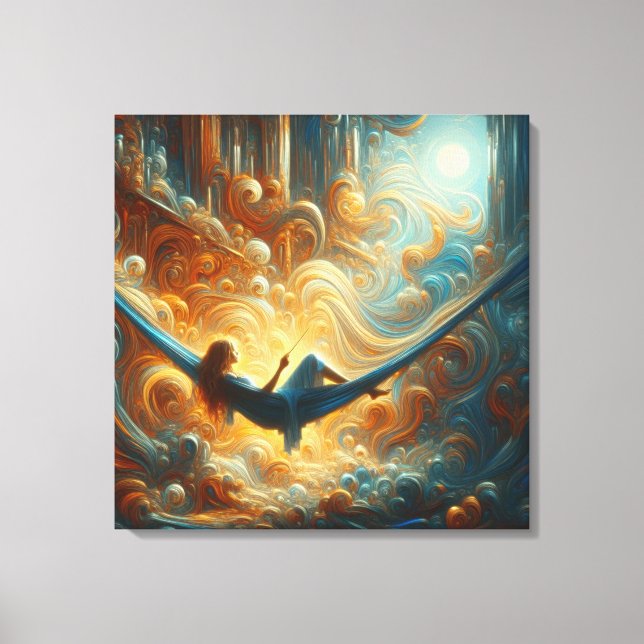 Impressão Em Tela Tela estendida da rainha das nuvens (Frente)