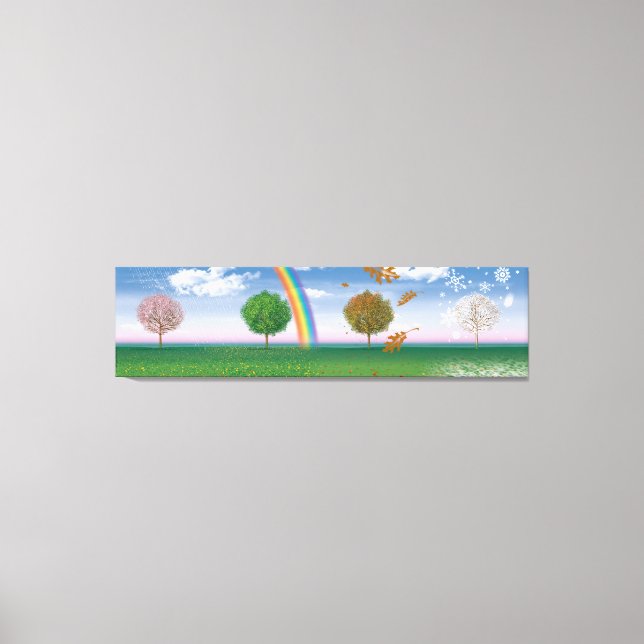 Impressão Em Tela Tela gigante imprime quatro estações de arte digit (Frente)