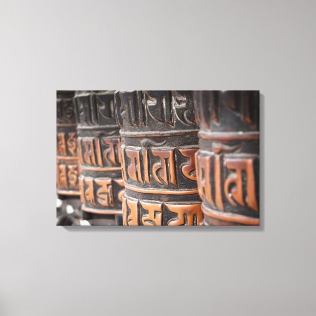 Impressão Em Tela Tela impressa das rodinhas budistas (Frente)