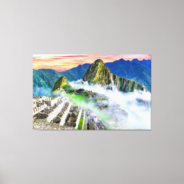 Impressão Em Tela Tela Machu Picchu, Cusco - Peru (Frente)