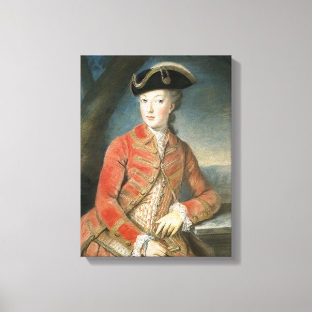 Impressão Em Tela Tela Marie Antoinette traje de caça Kreutzinger (Frente)