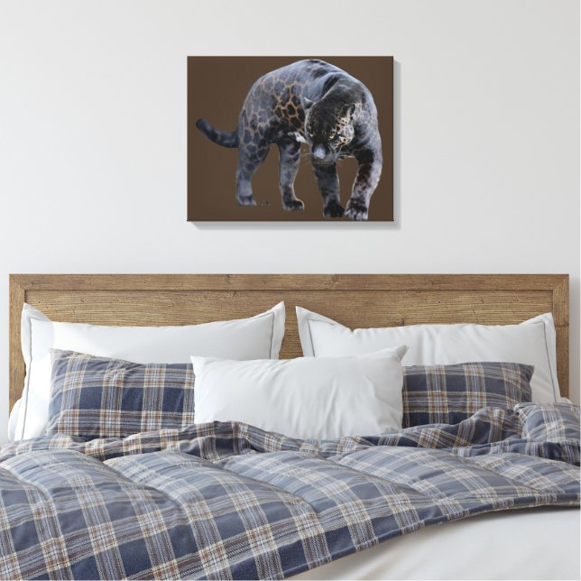Impressão Em Tela Tela marrom Jaguar Diablo (Insitu(Quarto))