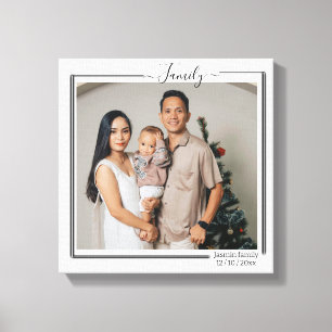 Impressão Em Tela Tela Personalizada de Foto e Tipografia de Texto d