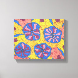 Impressão Em Tela Telas de desenho do Jardim Flor Brilhante Futuríst