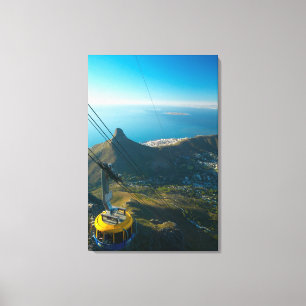 Impressão Em Tela Teleférico do Monte da Mesa, Cidade do Cabo