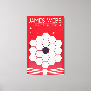 Impressão Em Tela telescópio espacial do webb de james,